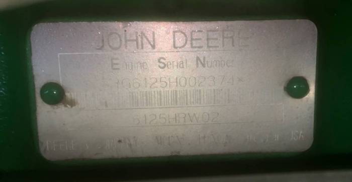 Used Engines - JD9400 - 6125 Engine