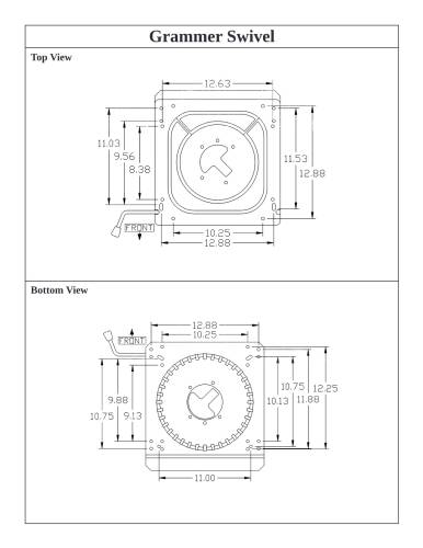 Seats, Cushions - 5007 Seat Swivel - Image 3